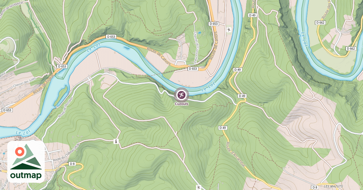 Map of Cuzouls