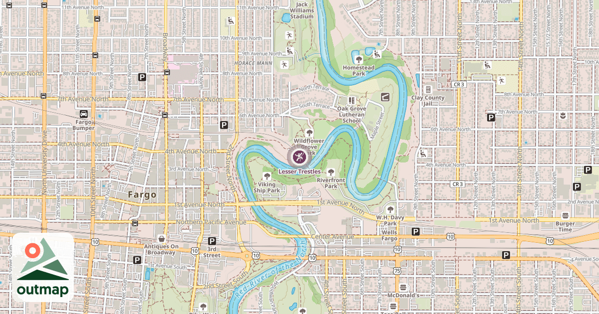 Map of Lesser Trestles