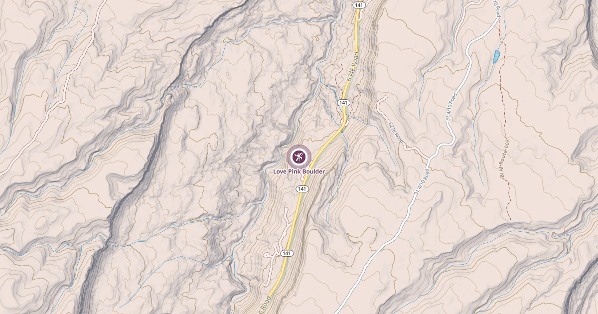 Map preview of Love Pink Boulder