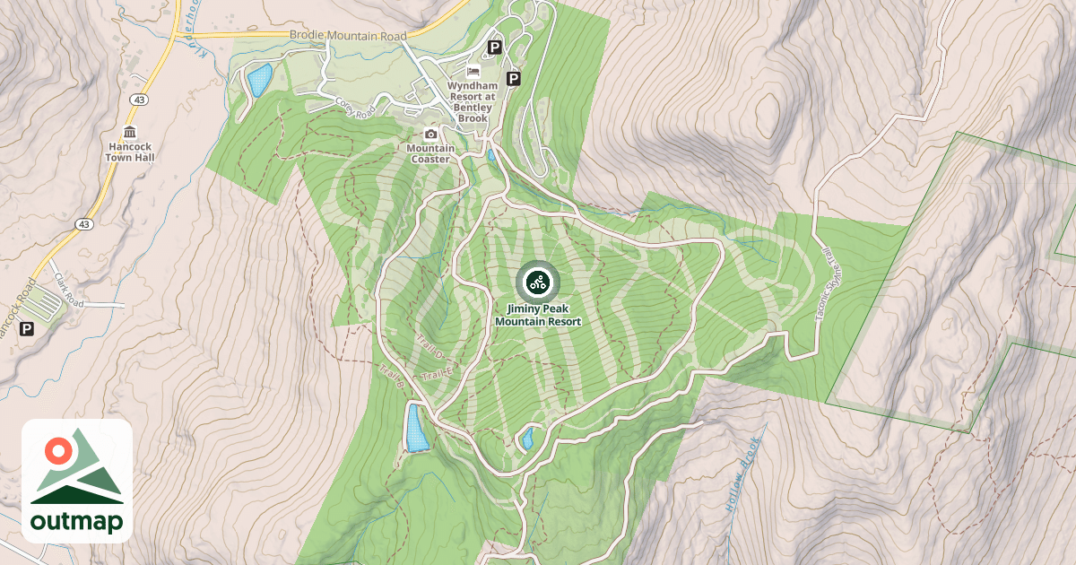 Map of Jiminy Peak Mountain Resort