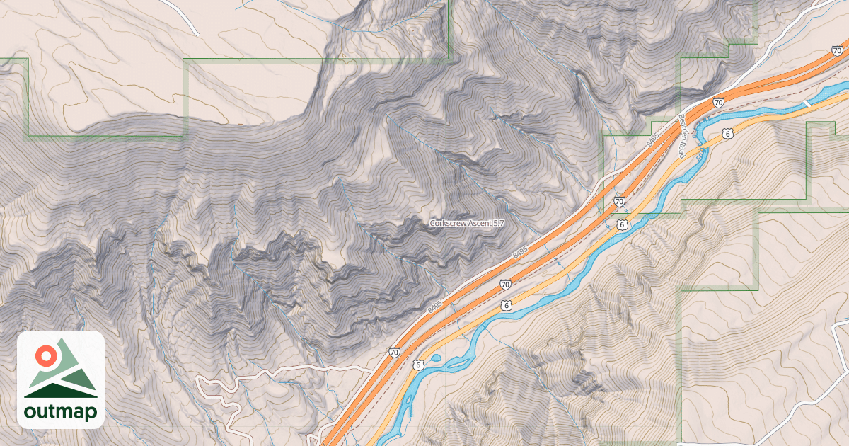 Map of Corkscrew Ascent