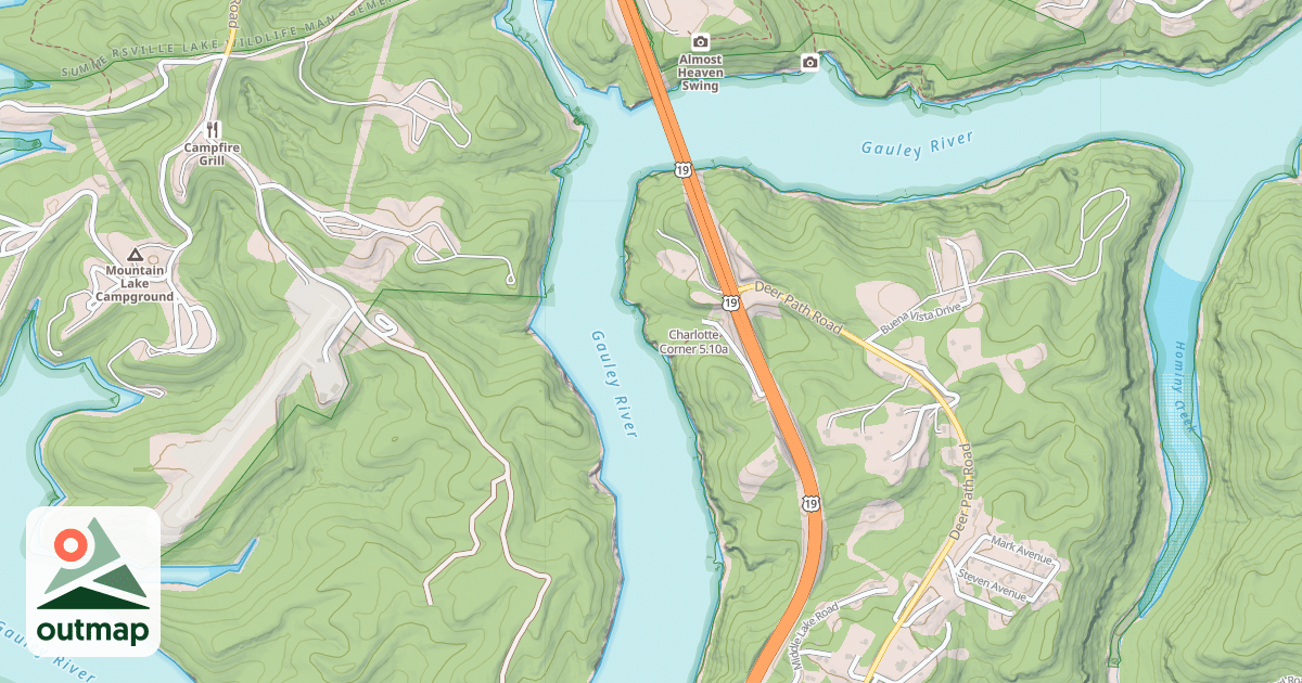 Map of Charlotte Corner