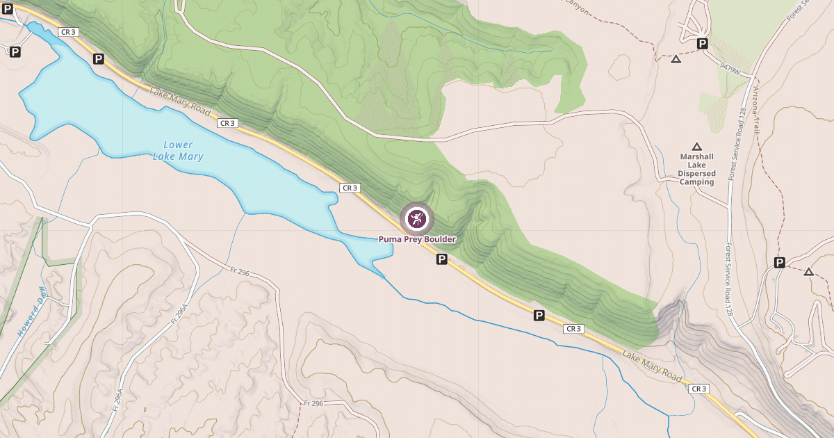 Map preview of Puma Prey Boulder