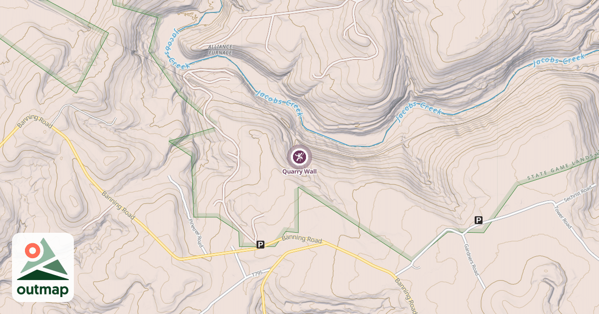 Map of Quarry Wall