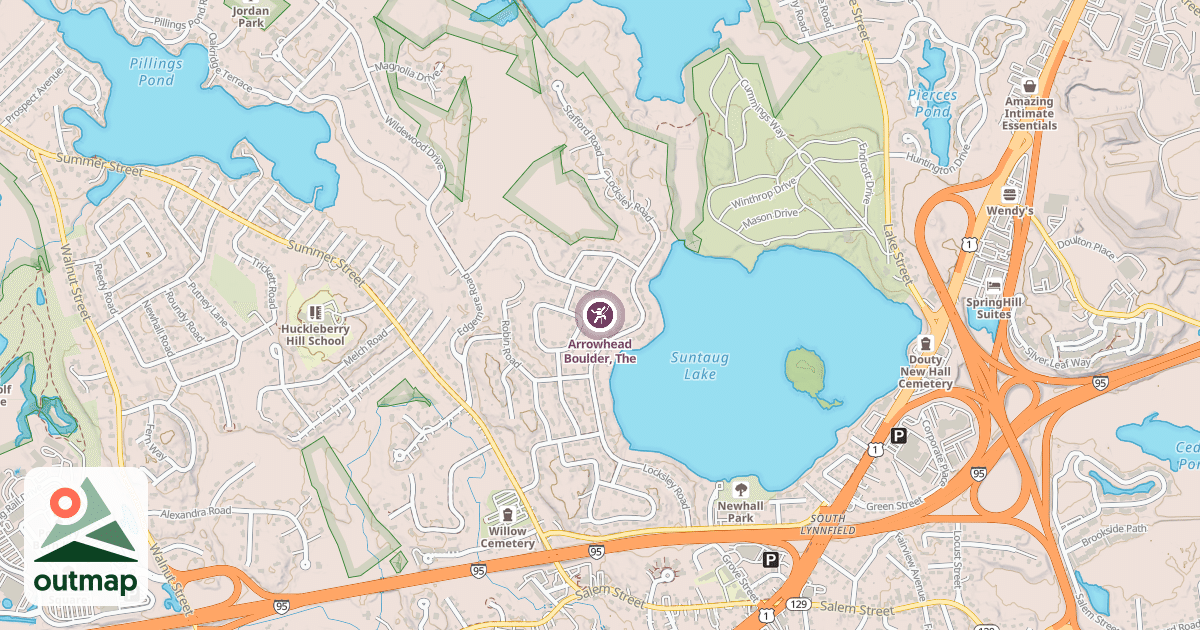 Map of Arrowhead Boulder, The