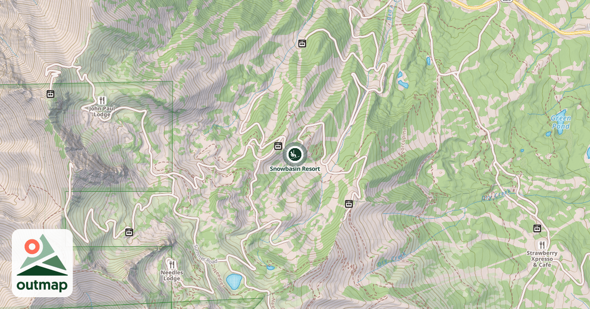 Map of Snowbasin Resort