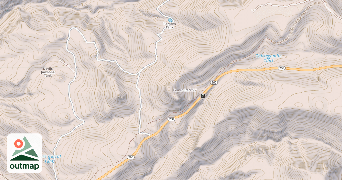 Map of Corner Crack
