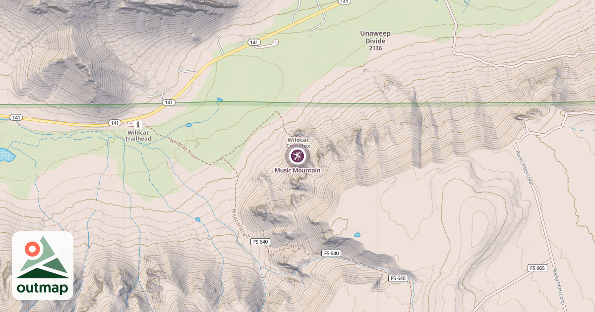 Map of Music Mountain