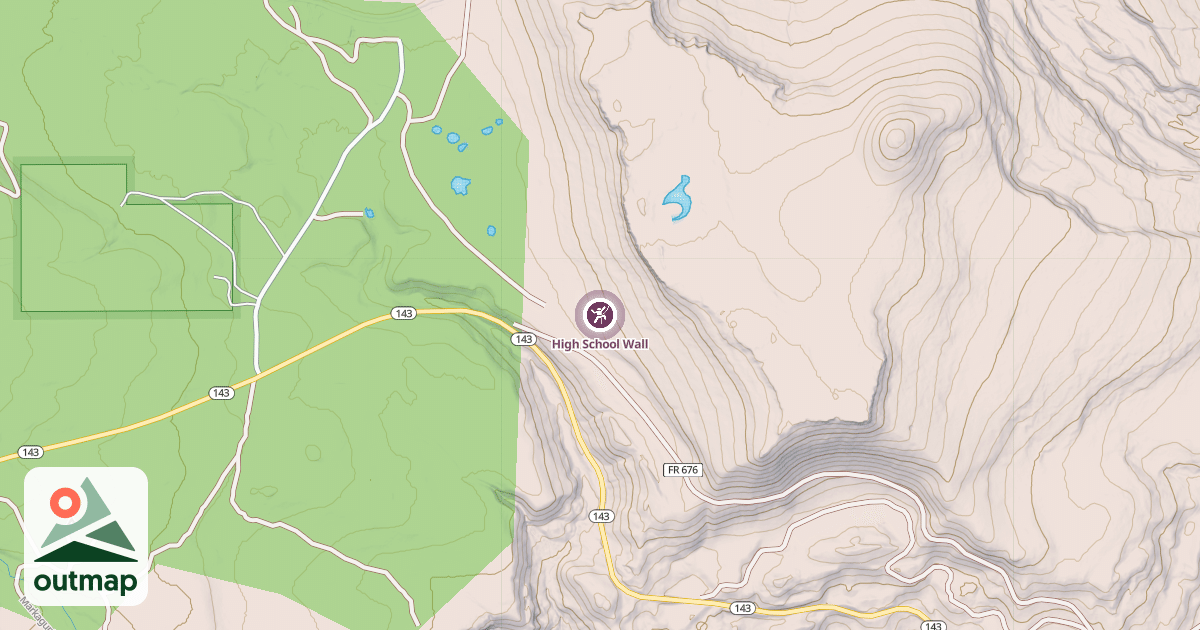 Map of High School Wall