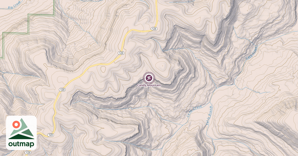 Map of Candy Mountain