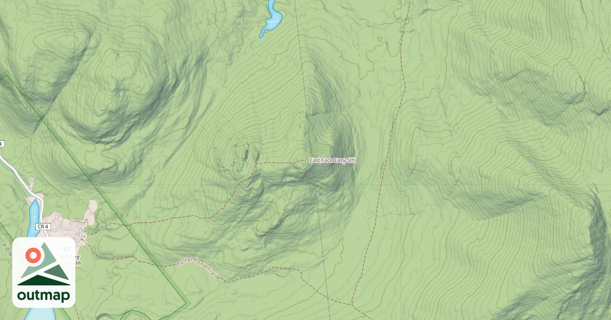 Map of East Face
