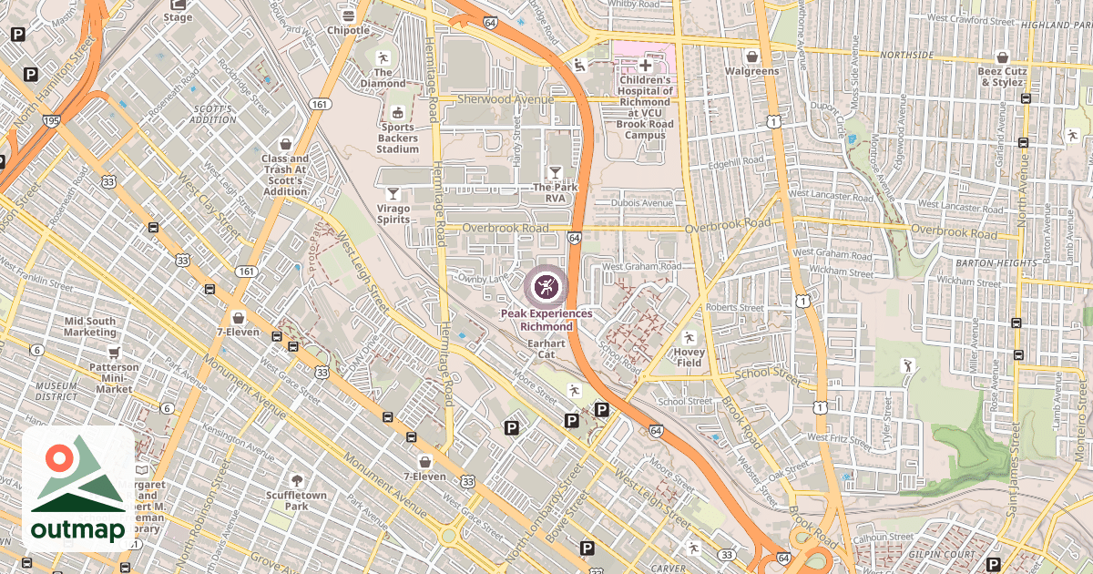 Map of Peak Experiences Richmond