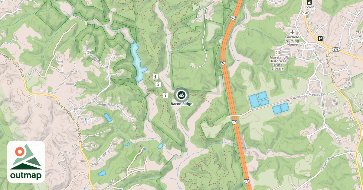 Map of Bacon Ridge