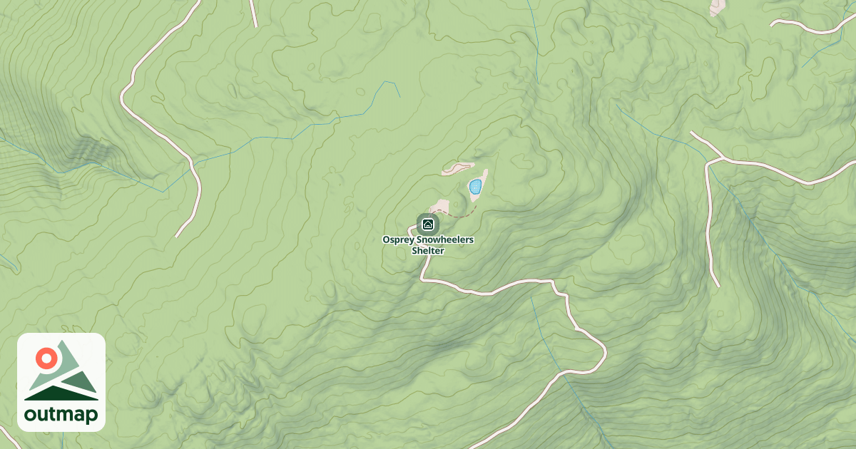 Map of Osprey Snowheelers Shelter