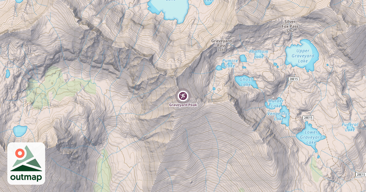 Map of Graveyard Peak