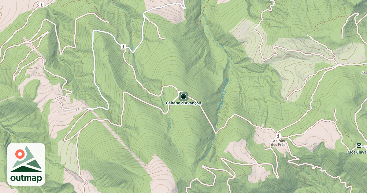 Map of Cabane d'Avançon