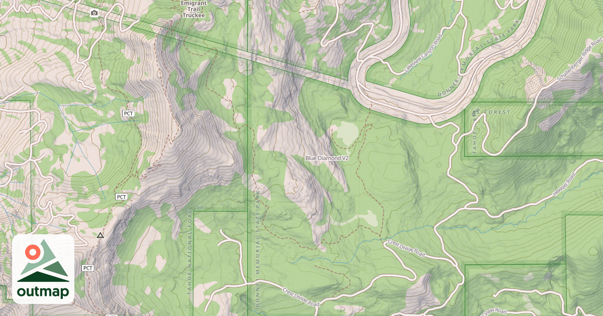 Map of Blue Diamond