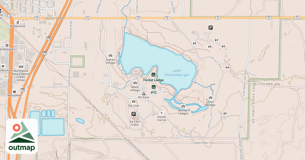 Map of Cedar Lodge