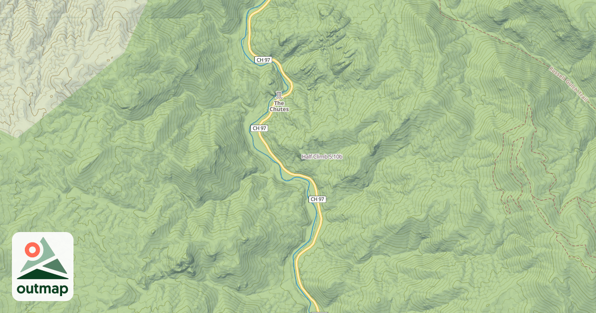 Map of Half Climb