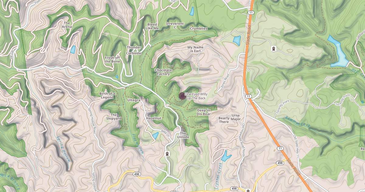 Map preview of One-Eyed Willy Up The Back