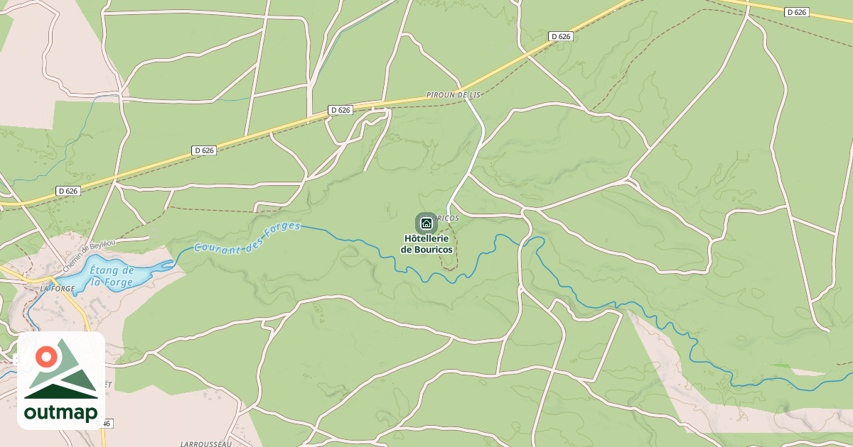 Map of Hôtellerie de Bouricos