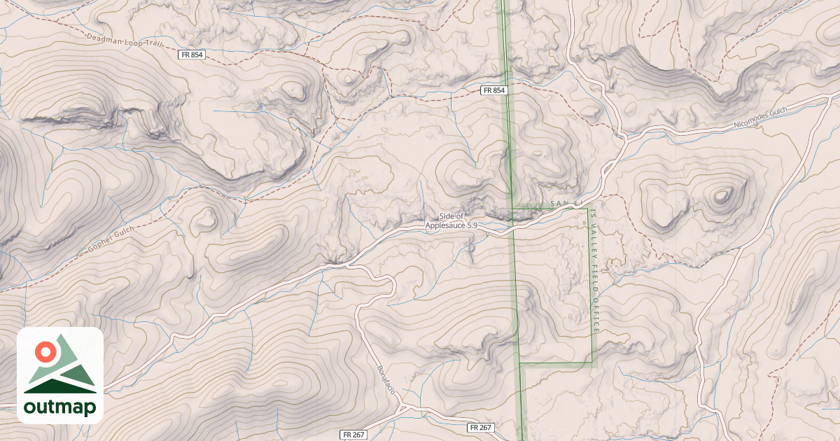 Map of Side of Applesauce