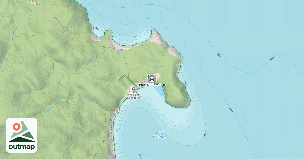 Map of Port William Hut