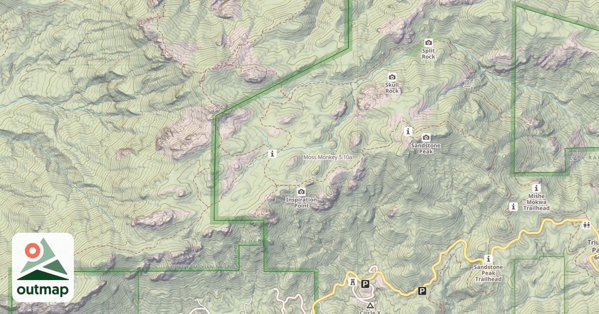 Map of Moss Monkey