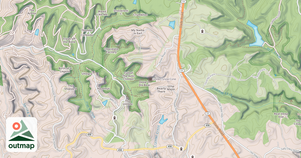Map of Golden Snow Cone
