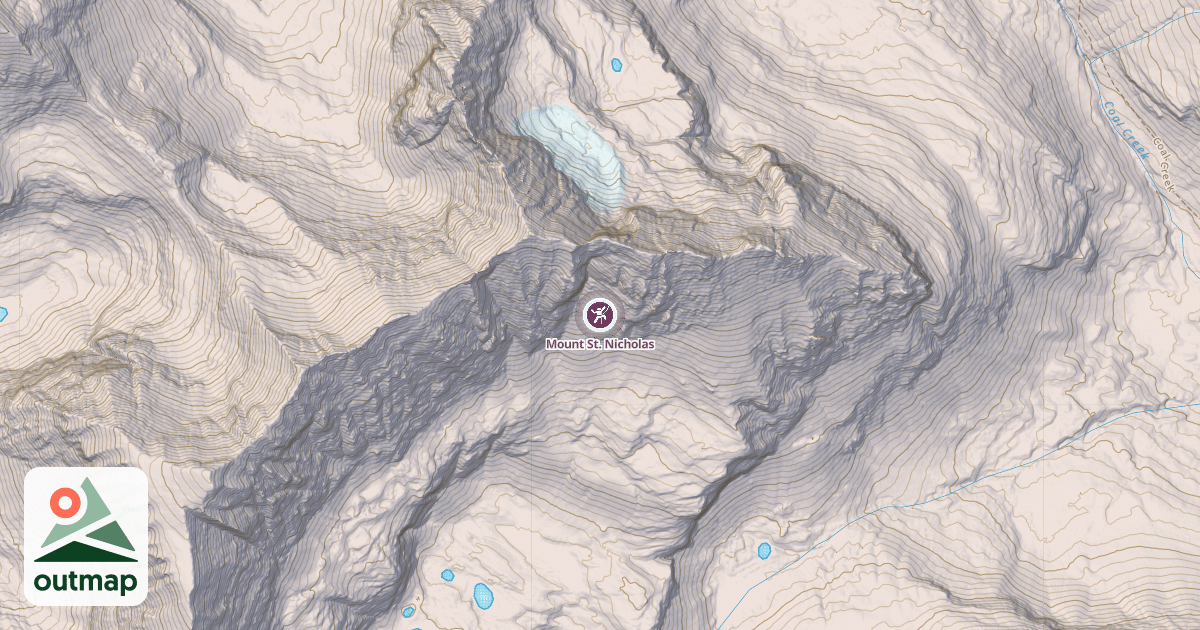 Map of Mount St. Nicholas