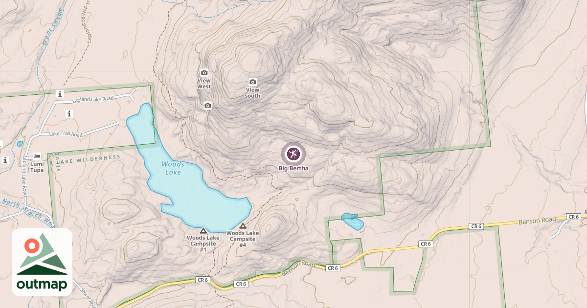 Map of Big Bertha