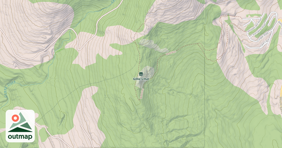 Map of Gillie's Hut