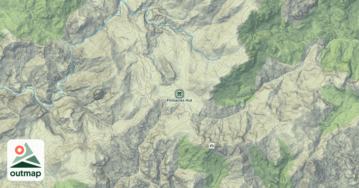Map of Pinnacles Hut