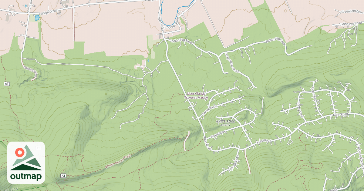 Map of Uber Classic Traverse