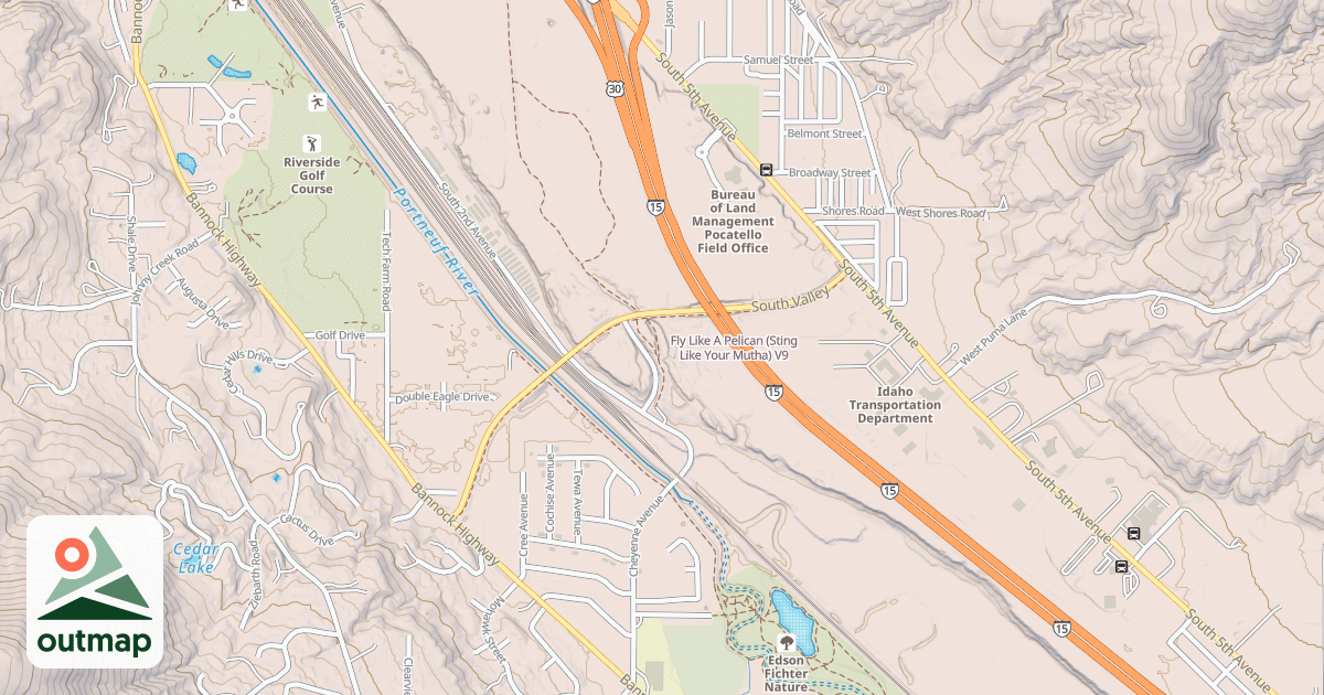 Map of Fly Like A Pelican (Sting Like Your Mutha)