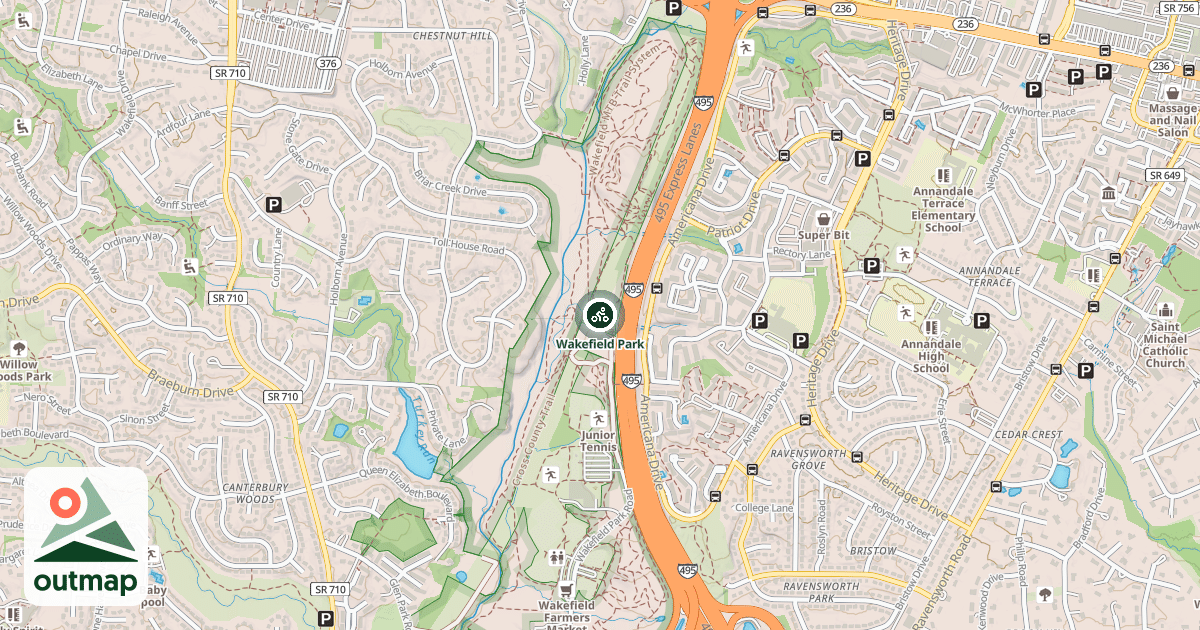 Map of Wakefield Park