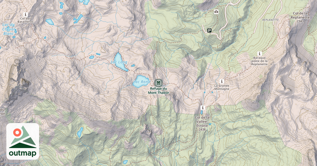 Map of Refuge du Mont Thabor