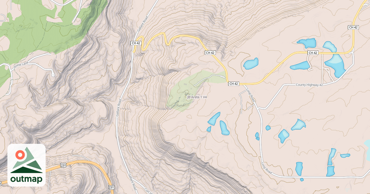 Map of JB Arete 1