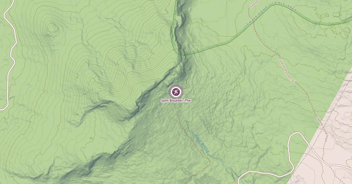 Map preview of Split Boulder, The
