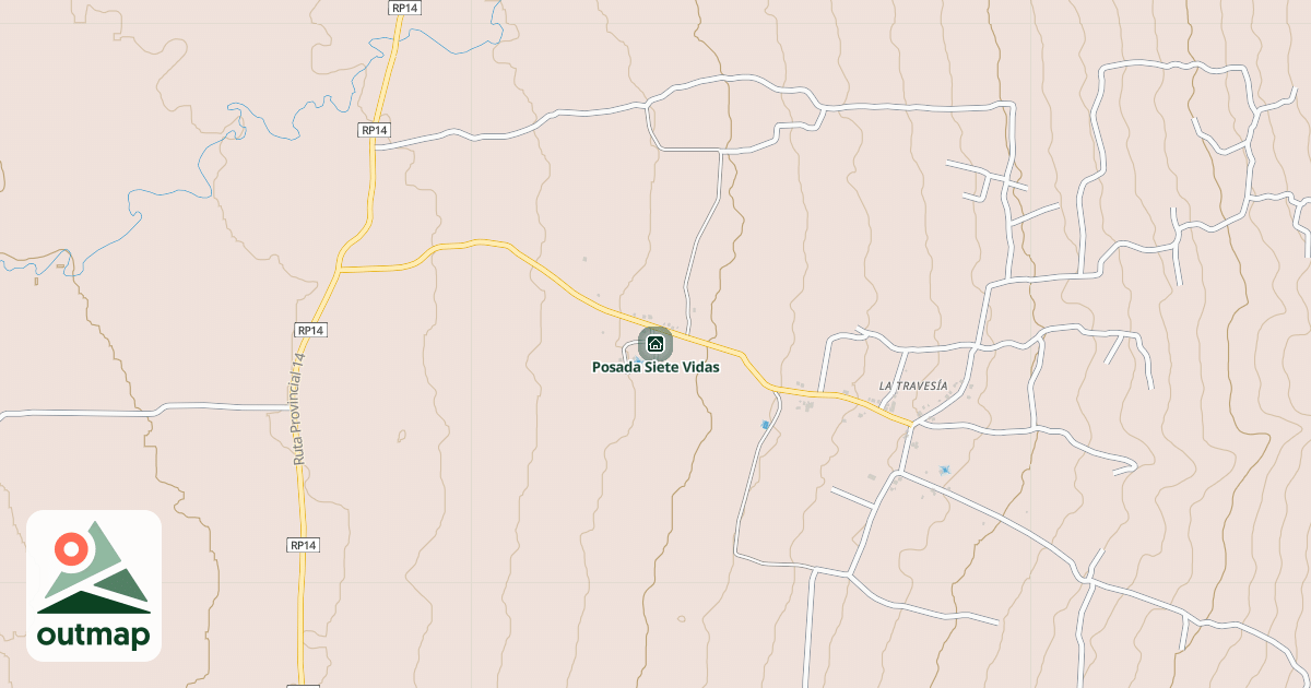 Map of Posada Siete Vidas
