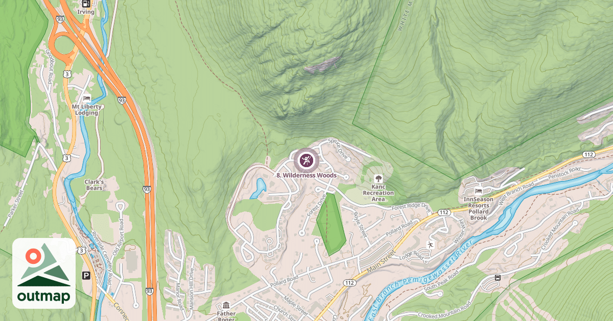Map of 8. Wilderness Woods