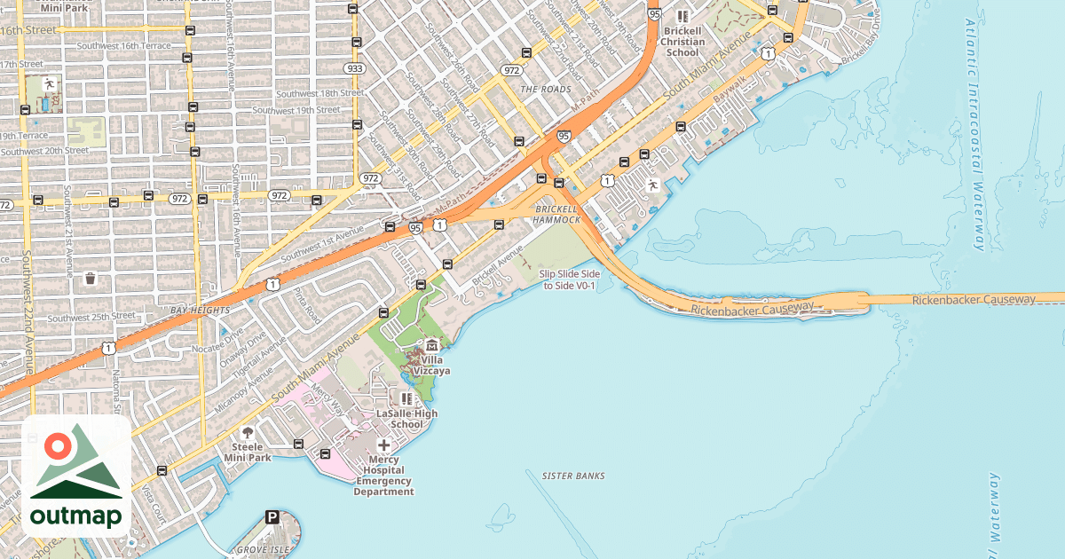 Map of Slip Slide Side to Side