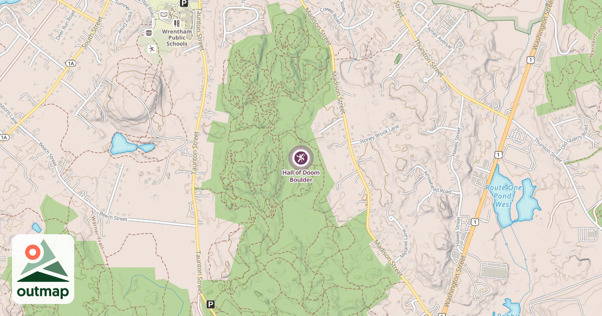 Map of Hall of Doom Boulder