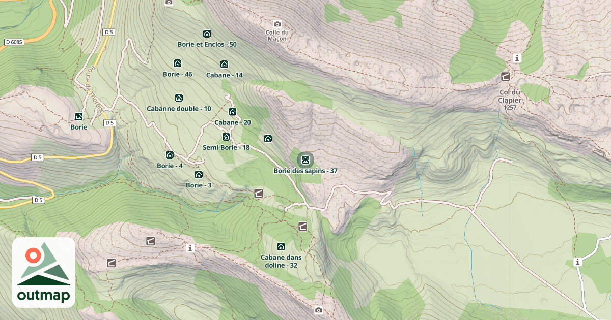 Map of Borie des sapins - 37
