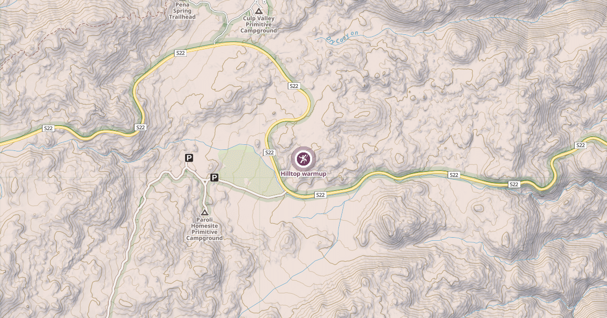 Map preview of Hilltop warmup