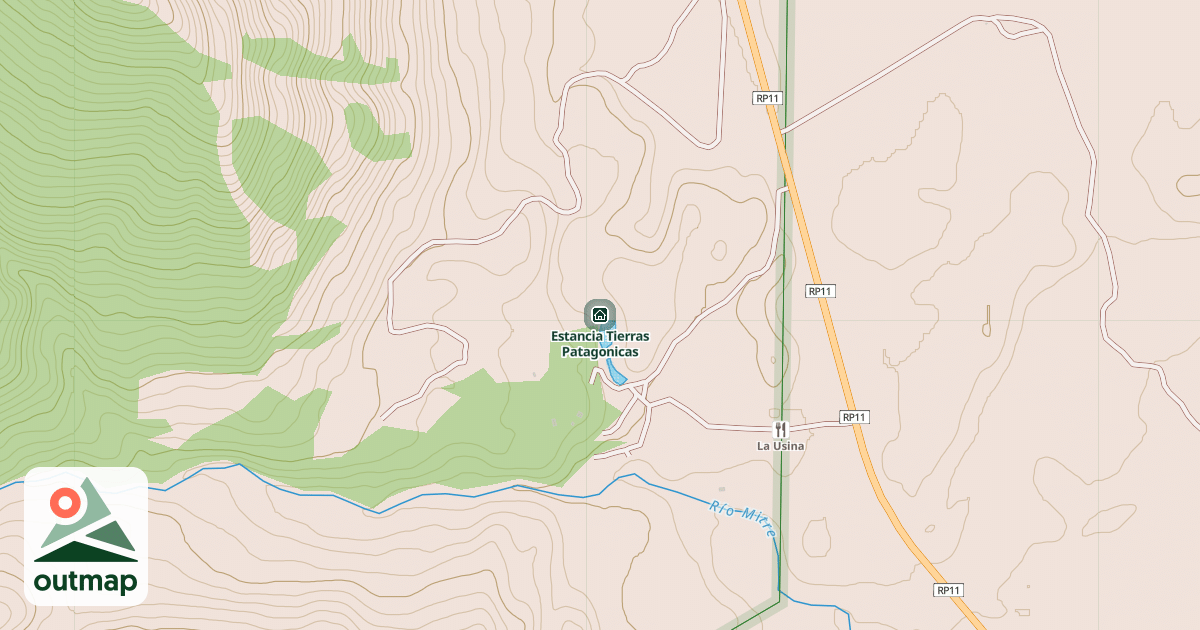 Map of Estancia Tierras Patagonicas