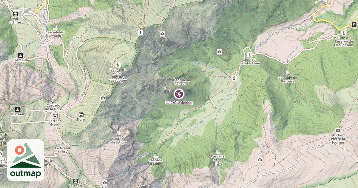 Map of La Crête de Coq