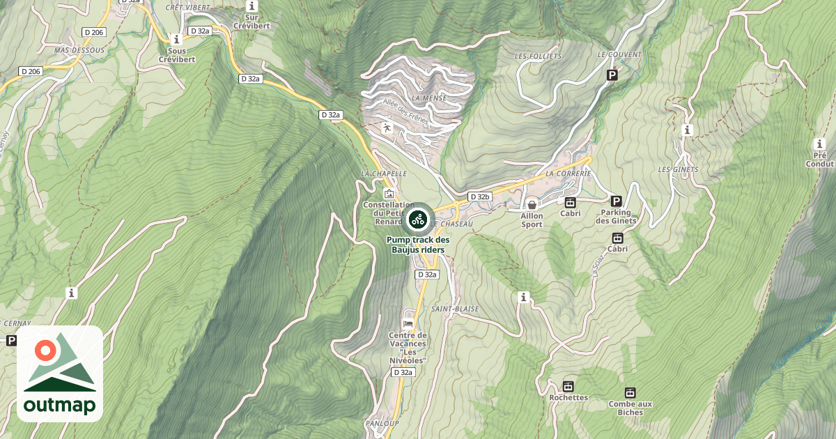 Map of Pump track des Baujus riders
