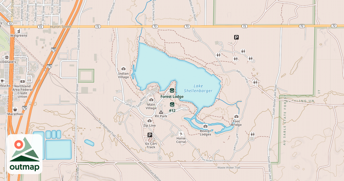 Map of Forest Lodge