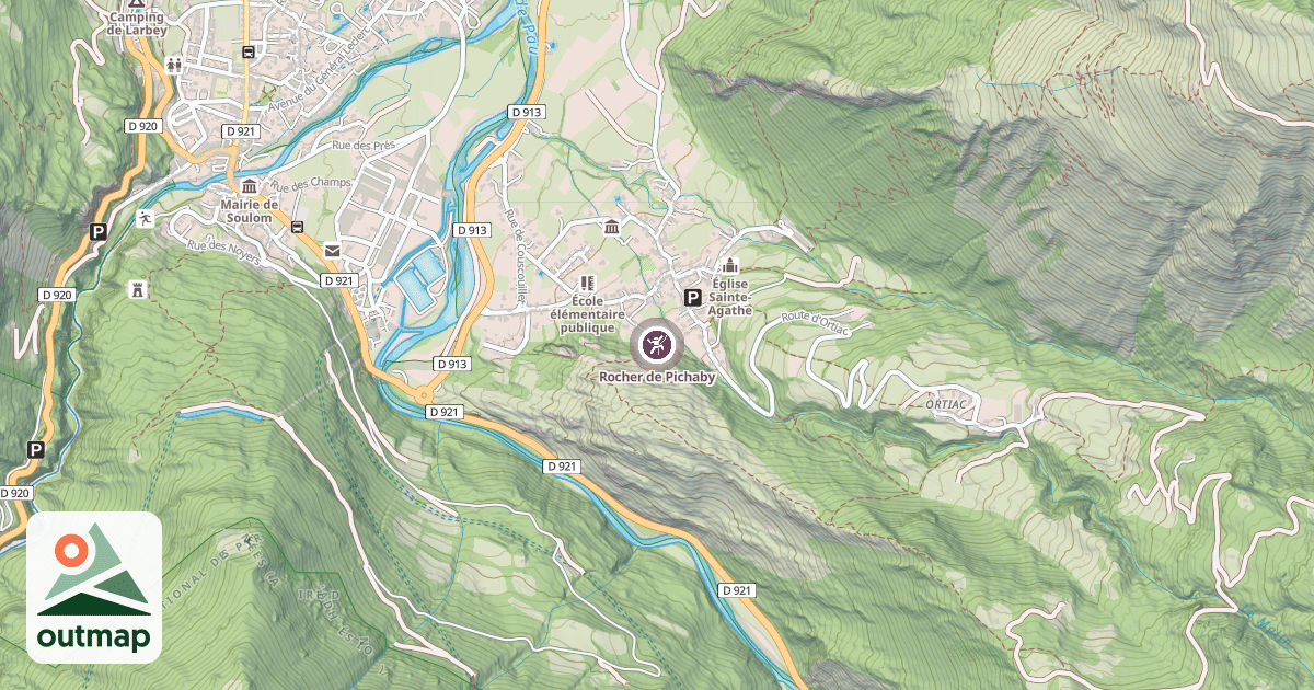 Map of Rocher de Pichaby